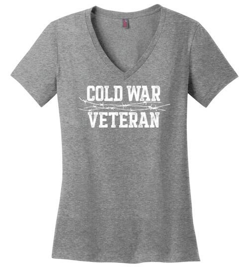 Load image into Gallery viewer, Cold War Veteran - Women&#39;s V-Neck T-Shirt
