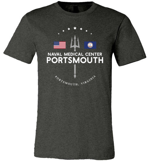 Load image into Gallery viewer, Naval Medical Center Portsmouth - Men&#39;s/Unisex Lightweight Fitted T-Shirt-Wandering I Store
