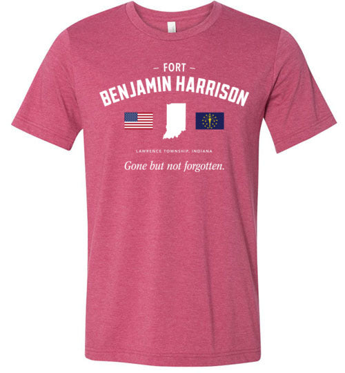 Fort Benjamin Harrison "GBNF" - Men's/Unisex Lightweight Fitted T-Shirt-Wandering I Store