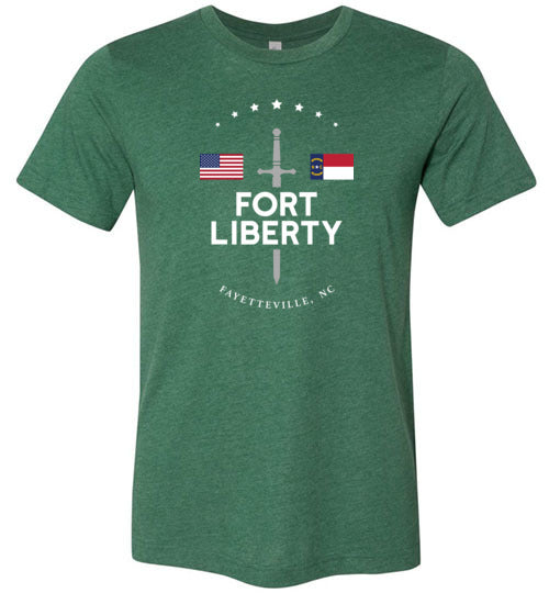 Load image into Gallery viewer, Fort Liberty - Men&#39;s/Unisex Lightweight Fitted T-Shirt-Wandering I Store
