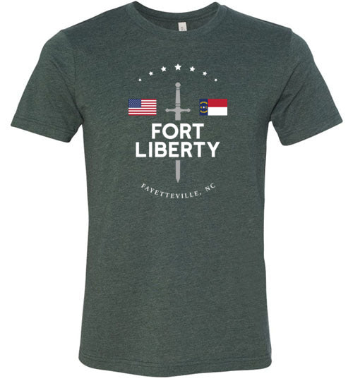 Load image into Gallery viewer, Fort Liberty - Men&#39;s/Unisex Lightweight Fitted T-Shirt-Wandering I Store
