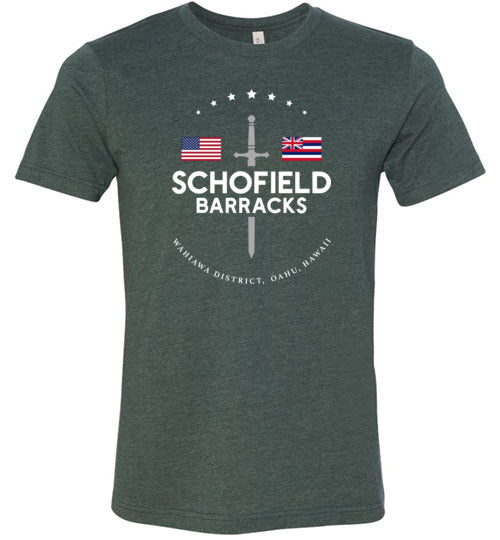 Schofield Barracks - Men's/Unisex Lightweight Fitted T-Shirt-Wandering I Store