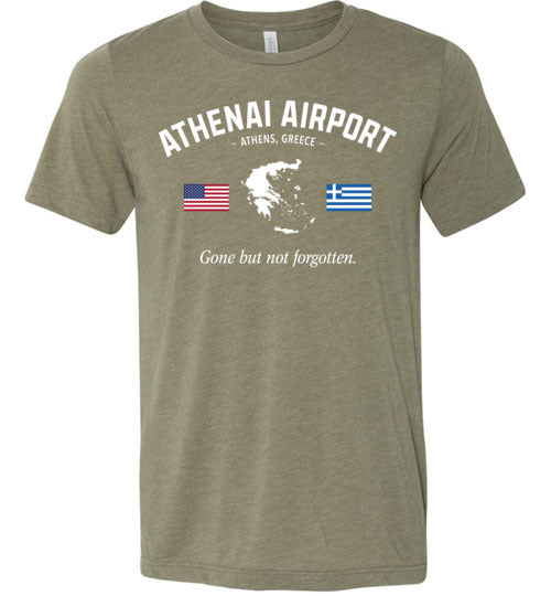 Load image into Gallery viewer, Athenai Airport &quot;GBNF&quot; - Men&#39;s/Unisex Lightweight Fitted T-Shirt-Wandering I Store
