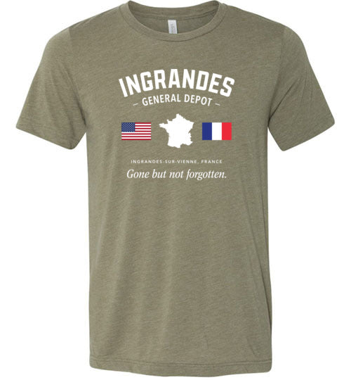 Ingrandes General Depot "GBNF" - Men's/Unisex Lightweight Fitted T-Shirt-Wandering I Store