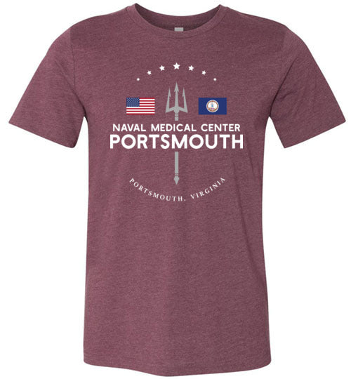 Load image into Gallery viewer, Naval Medical Center Portsmouth - Men&#39;s/Unisex Lightweight Fitted T-Shirt-Wandering I Store
