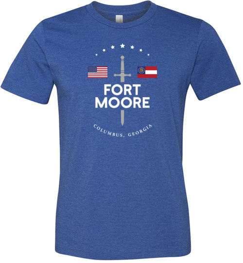 Fort Moore - Men's/Unisex Lightweight Fitted T-Shirt-Wandering I Store