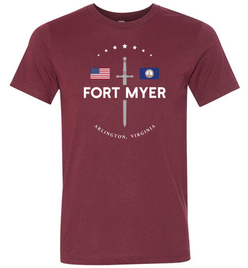 Fort Myer - Men's/Unisex Lightweight Fitted T-Shirt-Wandering I Store
