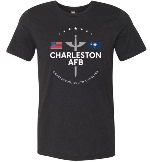 Charleston AFB - Men's/Unisex Lightweight Fitted T-Shirt-Wandering I Store