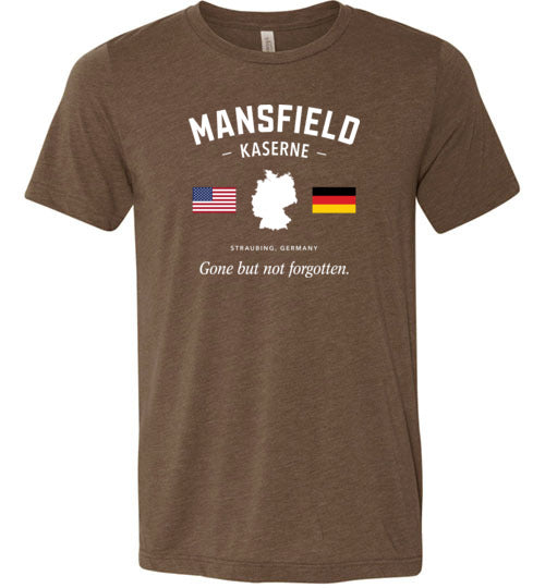 Mansfield Kaserne "GBNF" - Men's/Unisex Lightweight Fitted T-Shirt-Wandering I Store