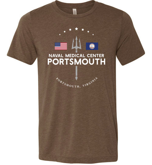 Naval Medical Center Portsmouth - Men's/Unisex Lightweight Fitted T-Shirt-Wandering I Store