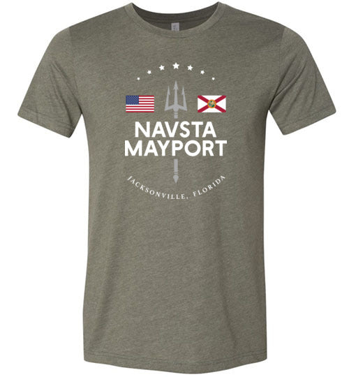 NAVSTA Mayport - Men's/Unisex Lightweight Fitted T-Shirt-Wandering I Store