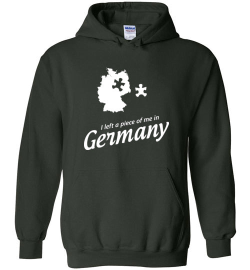 Load image into Gallery viewer, I Left a Piece of Me in Germany - Men&#39;s/Unisex Hoodie-Wandering I Store
