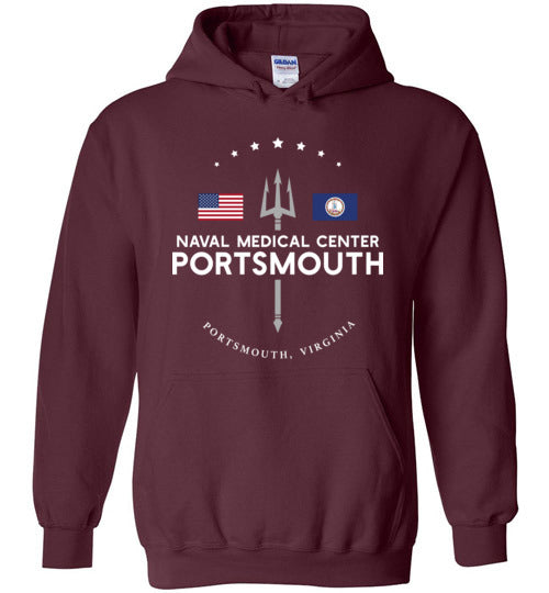 Load image into Gallery viewer, Naval Medical Center Portsmouth - Men&#39;s/Unisex Hoodie-Wandering I Store
