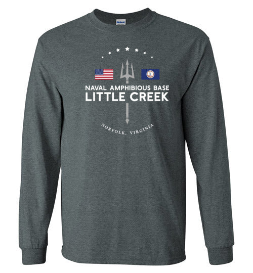 Load image into Gallery viewer, Naval Amphibious Base Little Creek - Men&#39;s/Unisex Long-Sleeve T-Shirt-Wandering I Store
