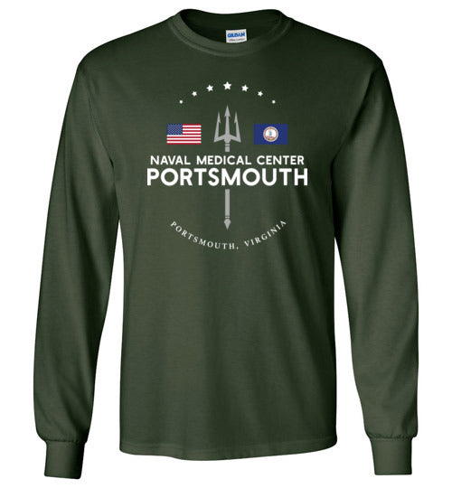 Load image into Gallery viewer, Naval Medical Center Portsmouth - Men&#39;s/Unisex Long-Sleeve T-Shirt-Wandering I Store
