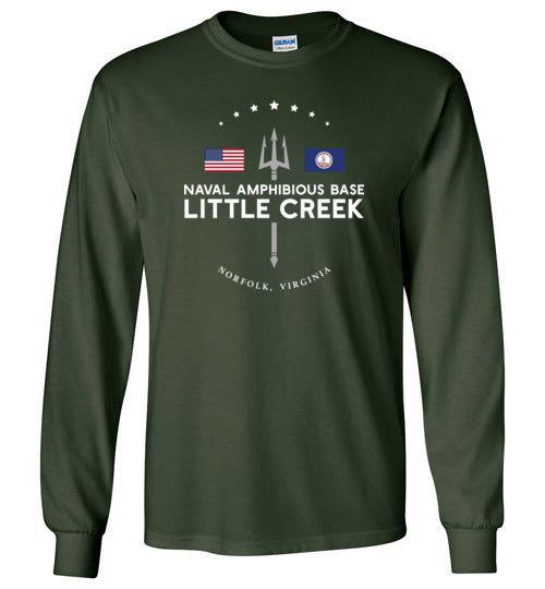 Load image into Gallery viewer, Naval Amphibious Base Little Creek - Men&#39;s/Unisex Long-Sleeve T-Shirt-Wandering I Store
