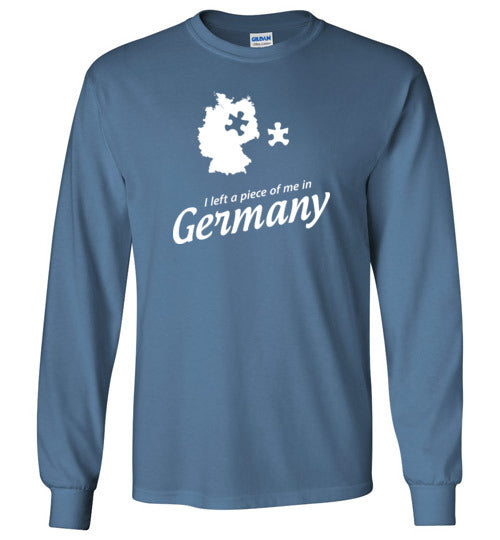 Load image into Gallery viewer, I Left a Piece of Me in Germany - Men&#39;s/Unisex Long-Sleeve T-Shirt-Wandering I Store
