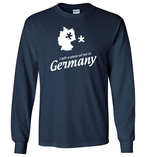 Load image into Gallery viewer, I Left a Piece of Me in Germany - Men&#39;s/Unisex Long-Sleeve T-Shirt-Wandering I Store
