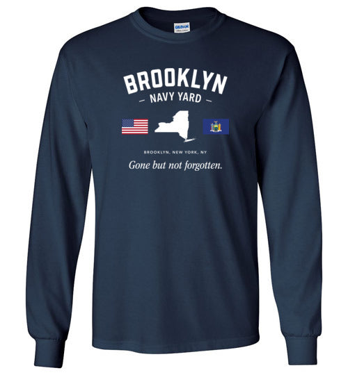 Load image into Gallery viewer, Brooklyn Navy Yard &quot;GBNF&quot; - Men&#39;s/Unisex Long-Sleeve T-Shirt-Wandering I Store
