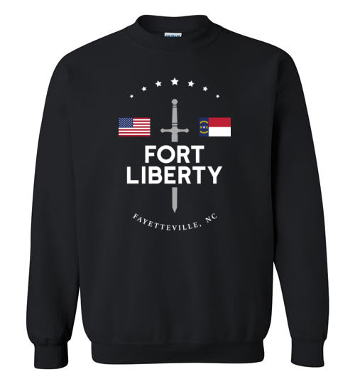 Fort Liberty - Men's/Unisex Crewneck Sweatshirt-Wandering I Store