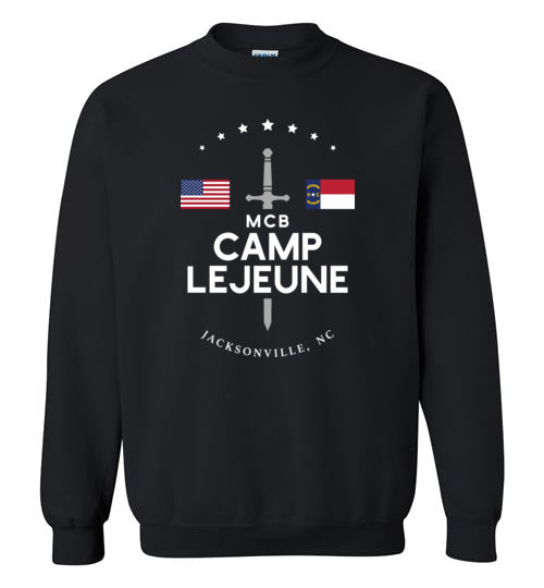 MCB Camp Lejeune - Men's/Unisex Crewneck Sweatshirt-Wandering I Store