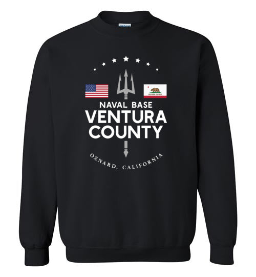 Naval Base Ventura County - Men's/Unisex Crewneck Sweatshirt-Wandering I Store