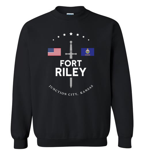 Load image into Gallery viewer, Fort Riley - Men&#39;s/Unisex Crewneck Sweatshirt-Wandering I Store
