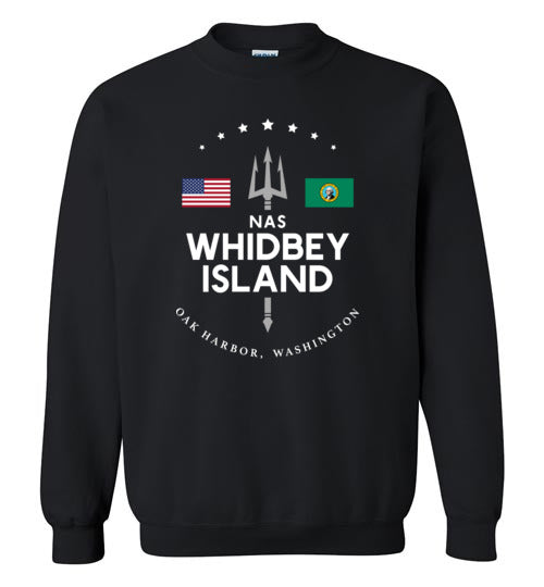 NAS Whidbey Island - Men's/Unisex Crewneck Sweatshirt-Wandering I Store