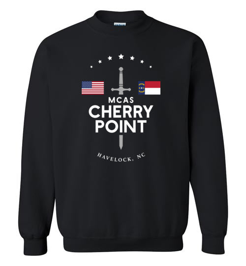 MCAS Cherry Point - Men's/Unisex Crewneck Sweatshirt-Wandering I Store