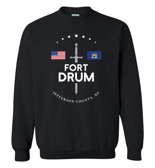 Fort Drum - Men's/Unisex Crewneck Sweatshirt-Wandering I Store