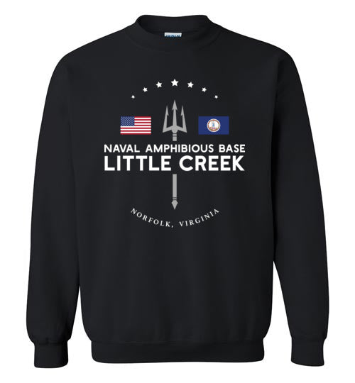 Naval Amphibious Base Little Creek - Men's/Unisex Crewneck Sweatshirt-Wandering I Store