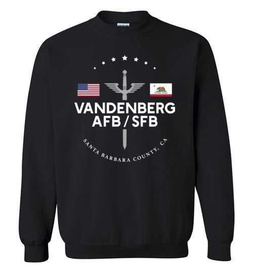 Vandenberg AFB/SFB - Men's/Unisex Crewneck Sweatshirt-Wandering I Store
