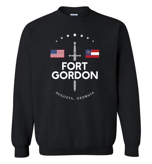 Fort Gordon - Men's/Unisex Crewneck Sweatshirt-Wandering I Store