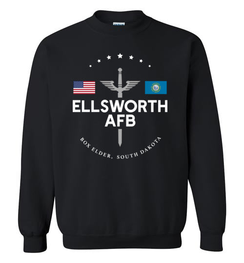 Ellsworth AFB - Men's/Unisex Crewneck Sweatshirt-Wandering I Store