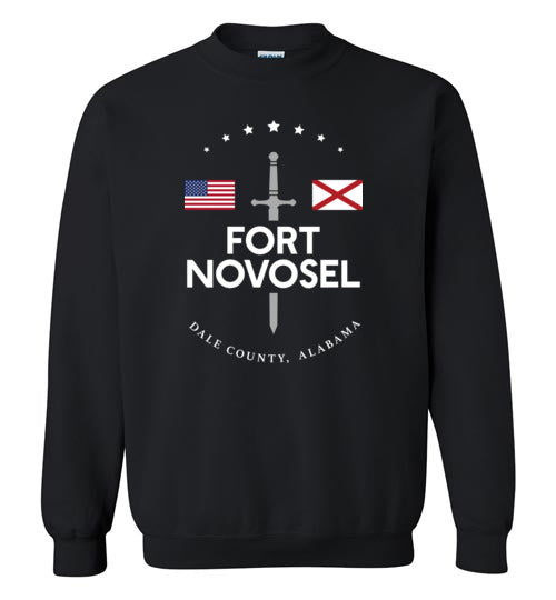 Fort Novosel - Men's/Unisex Crewneck Sweatshirt-Wandering I Store