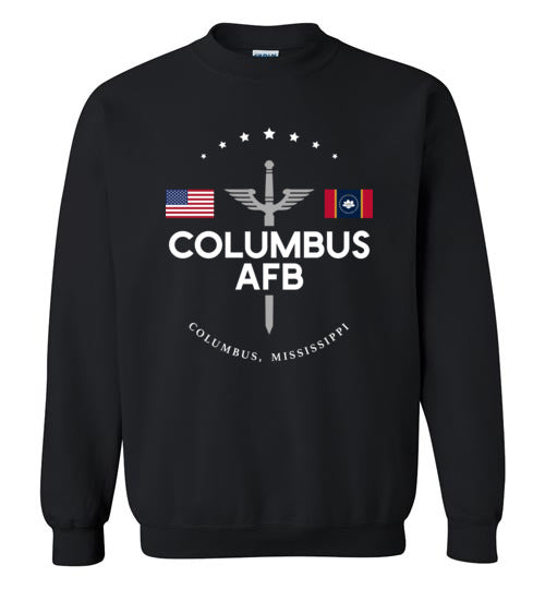 Load image into Gallery viewer, Columbus AFB - Men&#39;s/Unisex Crewneck Sweatshirt-Wandering I Store
