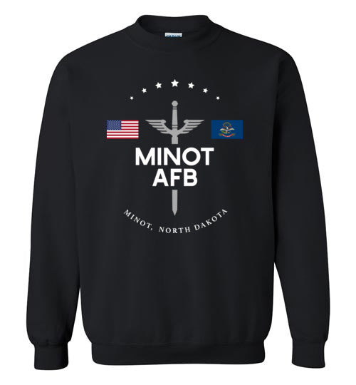 Load image into Gallery viewer, Minot AFB - Men&#39;s/Unisex Crewneck Sweatshirt-Wandering I Store
