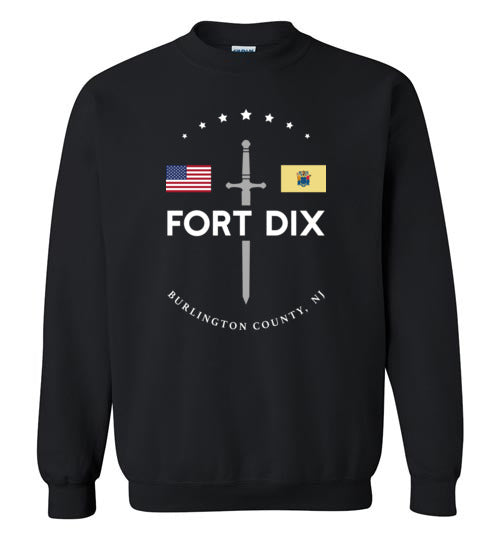 Fort Dix - Men's/Unisex Crewneck Sweatshirt-Wandering I Store