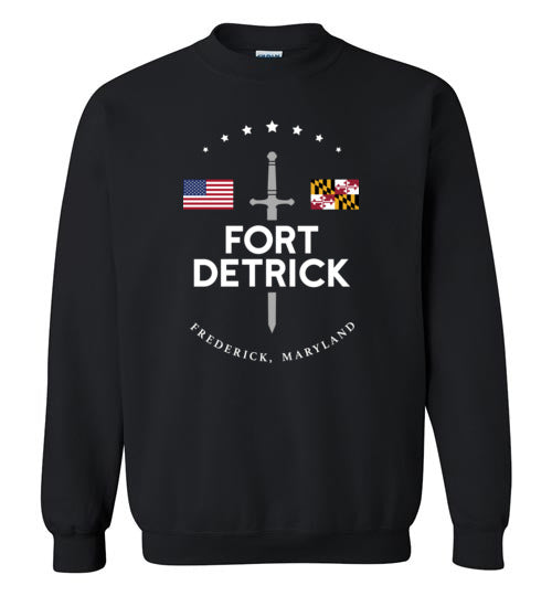 Fort Detrick - Men's/Unisex Crewneck Sweatshirt-Wandering I Store