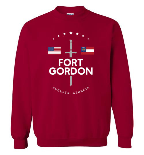 Fort Gordon - Men's/Unisex Crewneck Sweatshirt-Wandering I Store