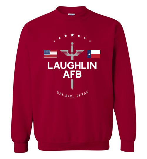 Laughlin AFB - Men's/Unisex Crewneck Sweatshirt-Wandering I Store