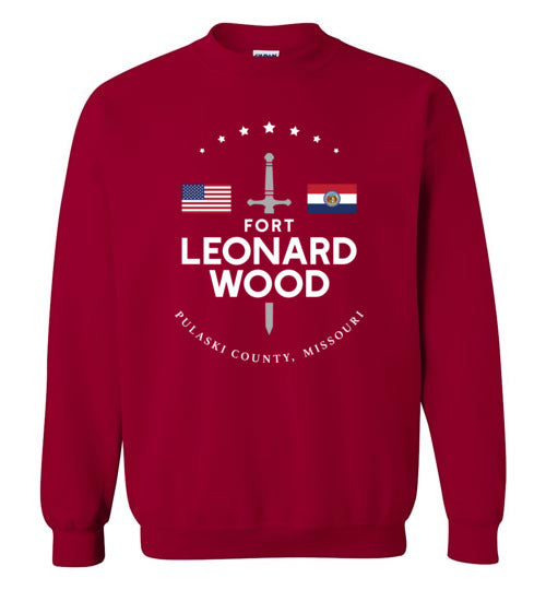 Fort Leonard Wood - Men's/Unisex Crewneck Sweatshirt-Wandering I Store