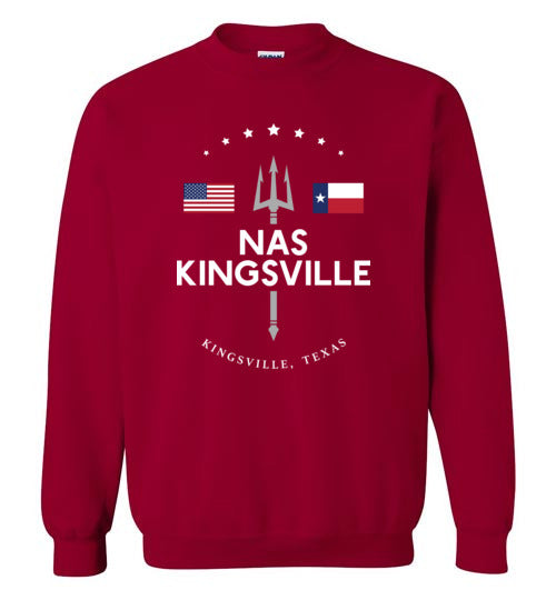 NAS Kingsville - Men's/Unisex Crewneck Sweatshirt-Wandering I Store