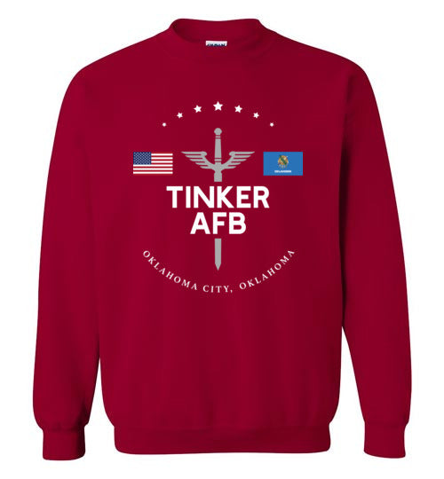 Load image into Gallery viewer, Tinker AFB - Men&#39;s/Unisex Crewneck Sweatshirt-Wandering I Store
