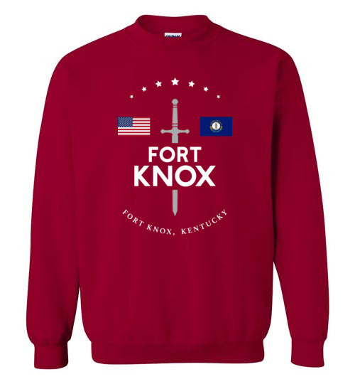 Fort Knox - Men's/Unisex Crewneck Sweatshirt-Wandering I Store