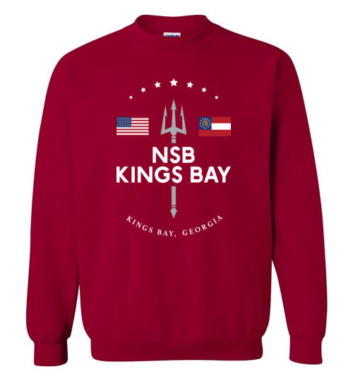NSB Kings Bay - Men's/Unisex Crewneck Sweatshirt-Wandering I Store