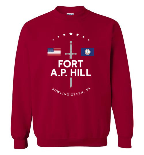Load image into Gallery viewer, Fort A.P. Hill - Men&#39;s/Unisex Crewneck Sweatshirt-Wandering I Store
