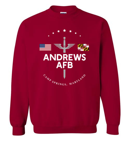 Andrews AFB - Men's/Unisex Crewneck Sweatshirt-Wandering I Store