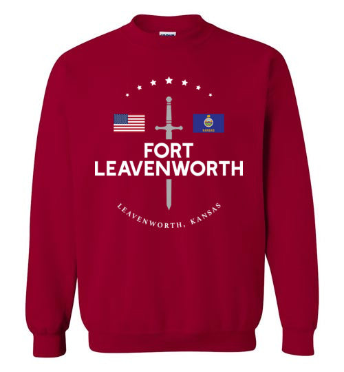 Load image into Gallery viewer, Fort Leavenworth - Men&#39;s/Unisex Crewneck Sweatshirt-Wandering I Store
