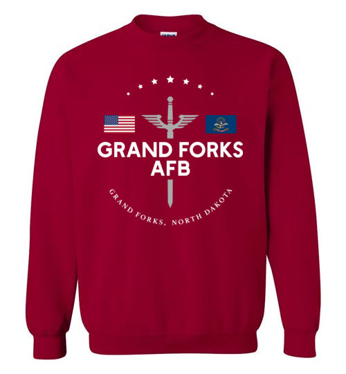 Grand Forks AFB - Men's/Unisex Crewneck Sweatshirt-Wandering I Store